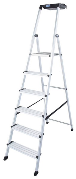 Drabina wolnostojąca SECURY 6 stopni 126542 KRAUSE