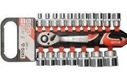 Yato YT-38681 Komplet nasadek z grzechotką 1/2", 19 CZ