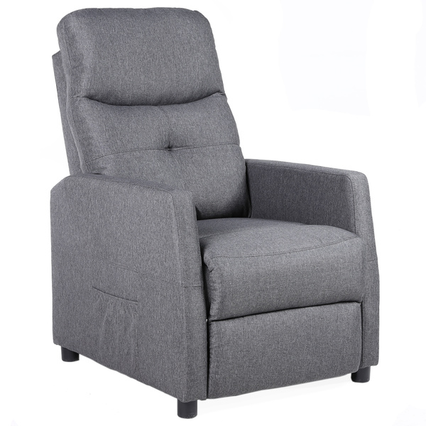 Fotel rozkładany Belivio VENICE grafitowy