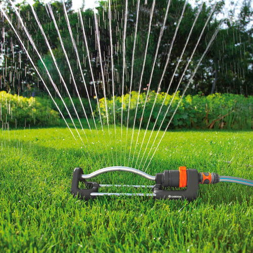 Zraszacz wahadłowy Aqua S 18700-20 + sterownik nawadniania Water Timer 1169-20 Gardena 18701-34