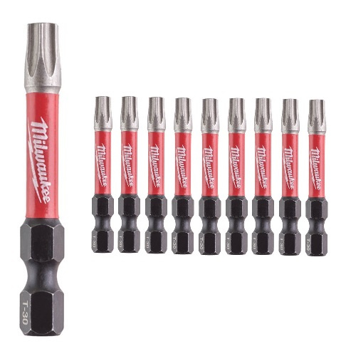 Zestaw 10 szt. bitów udarowych Milwaukee TX30 50 mm
