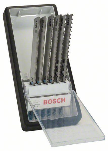 6-częściowy zestaw brzeszczotów do wyrzynarek Metal Profile Robust Line, chwyt teowy Bosch 2607010573