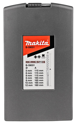 Zestaw 7 szt. wierteł SDS-Plus 8-12 mm NEMESIS Makita B-59031