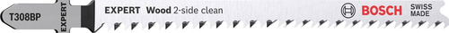Brzeszczoty do wyrzynarek Bosch EXPERT ‘Wood 2-side clean’ T 308 BP, 3 szt. 2608900557