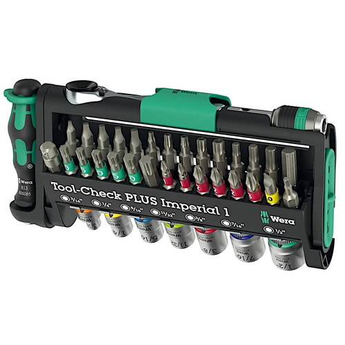 Zestaw bitów i nasadek z grzechotką Wera Tool Check Plus Imperial 1 05049060001
