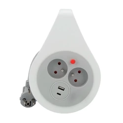 Przedłużacz zwijany 10 m Plastrol W-72017