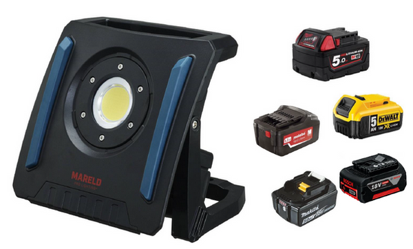 Lampa robocza Mareld BANY 4000 RE APP - kompatybilna z akumulatorami DeWALT, Metabo, Makita, Bosch, Milwaukee