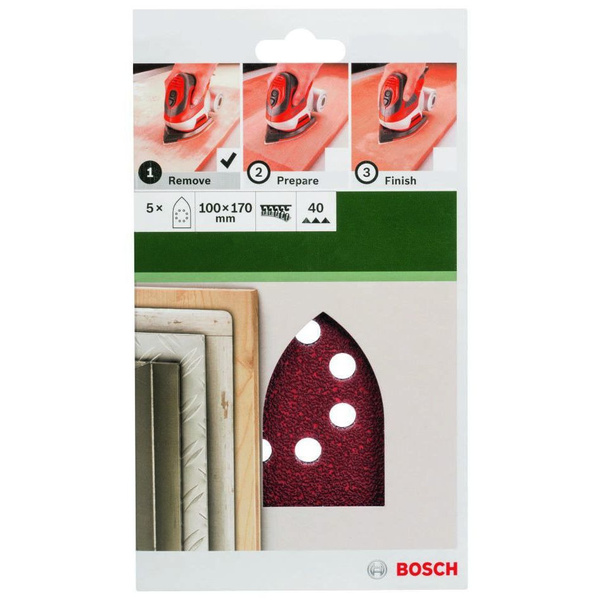 Papier ścierny do szlifierki oscylacyjnej Bosch 100 x 170 mm G40 2609256A73