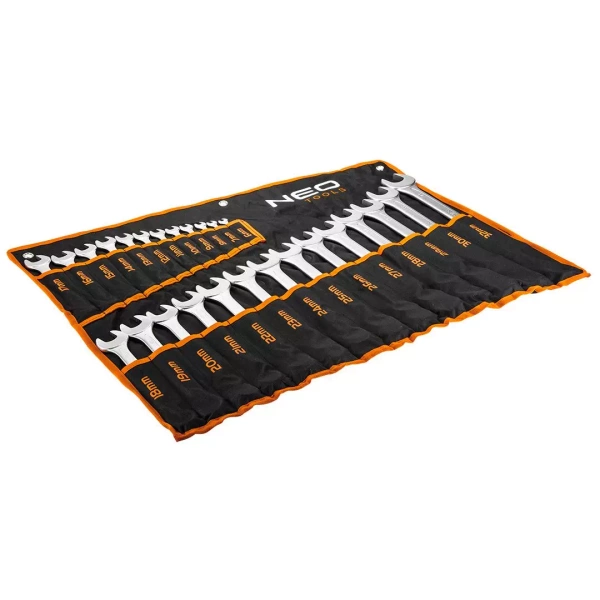 Zestaw 26 szt. kluczy płasko oczkowych 6-32 mm NEO Tools 09-754