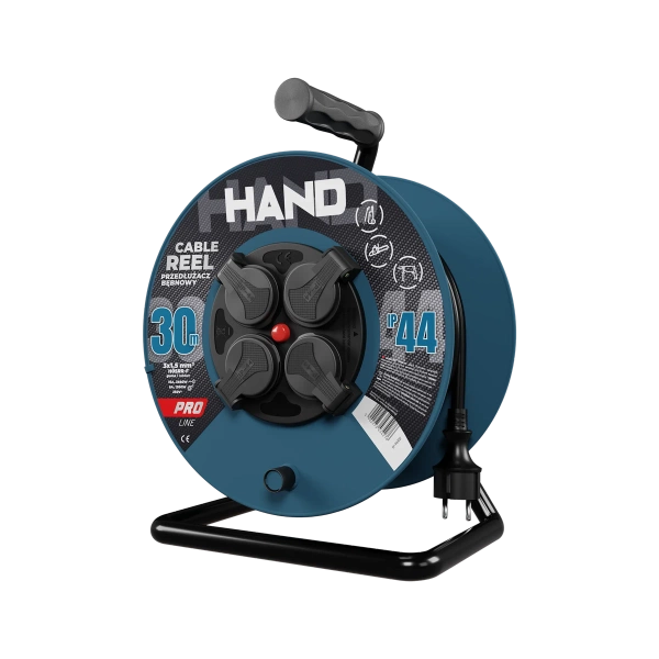Przedłużacz bębnowy Hand Line KEL W-96302, 30M/3x1,5