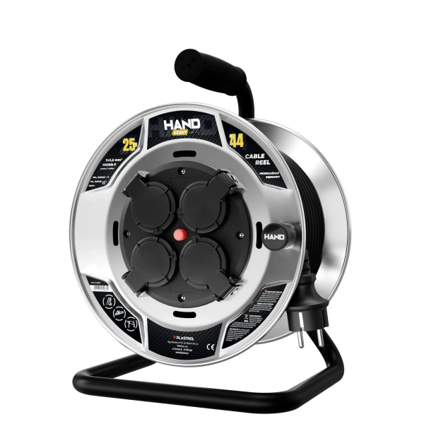 Przedłużacz bębnowy Plastrol PB-HEAVY/S/25M/3X2,5/H05RR-F HAND W-00913