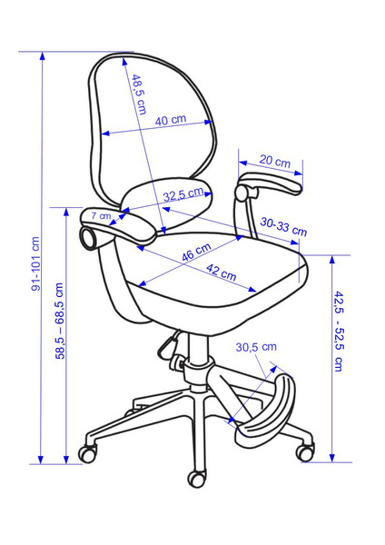 Fotel obrotowy Belivio VIVO różowy WER89084-outlet