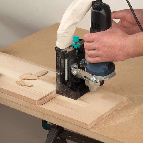 Przystawka frezarska do szlifierek - lamelownica 2920000 WOLFCRAFT