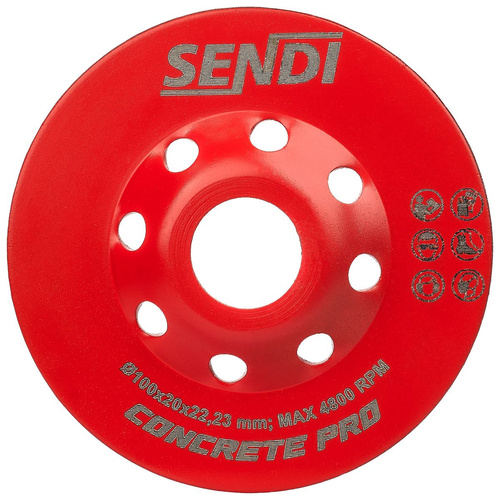 Tarcza garnkowa do betonu Sendi 100 x 22,23 x 6 mm 01961204516