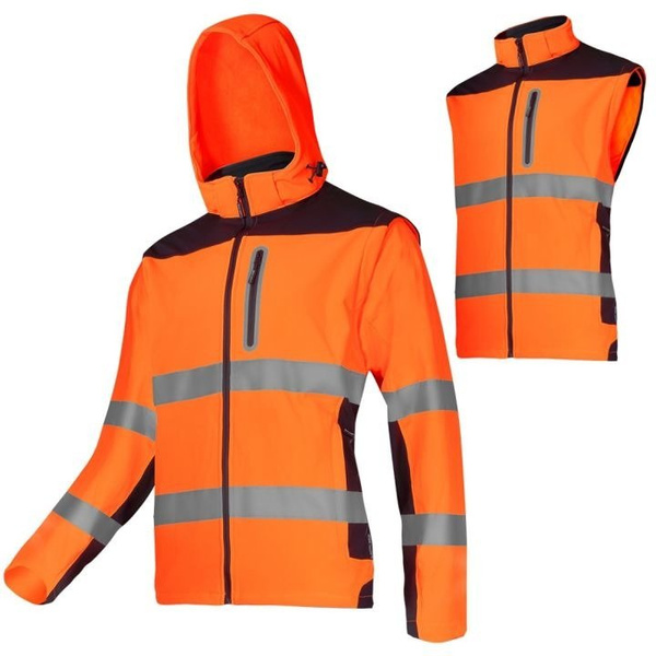 Kurtka ostrzegawcza softshell L Lahti PRO L4092203 pomarańczowa