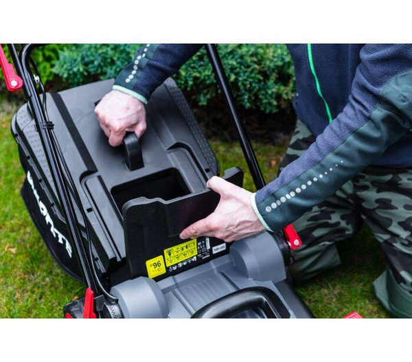 Kosiarka Graphite 59G475 - elektryczna, kosz na trawę 45L, 2000W