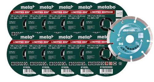 Szlifierka kątowa Bosch GWS 180-LI z zestawem 11 tarcz