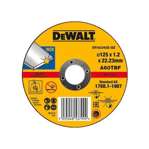 Tarcza do cięcia stali nierdzewnej DeWalt 125 mm DT42340Z-QZ