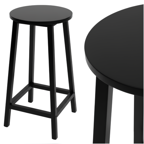 Stołek barowy Belivio TONO SOLID BLACK