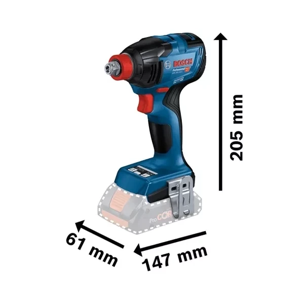 Zakrętarka/klucz udarowy Bosch GDX 18V-210 C 06019J0202