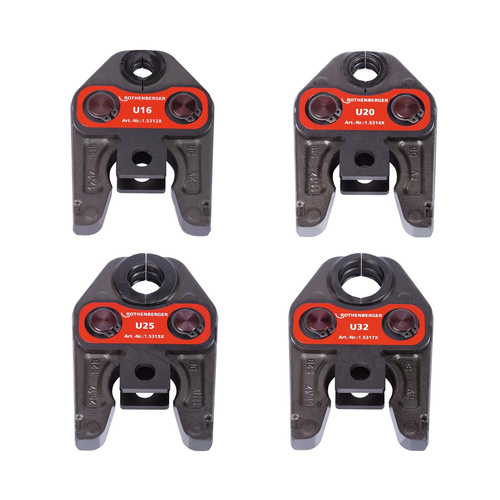 Zestaw 4 szczęk zaciskowych Rothenberger Standard U 16-20-25-32 mm