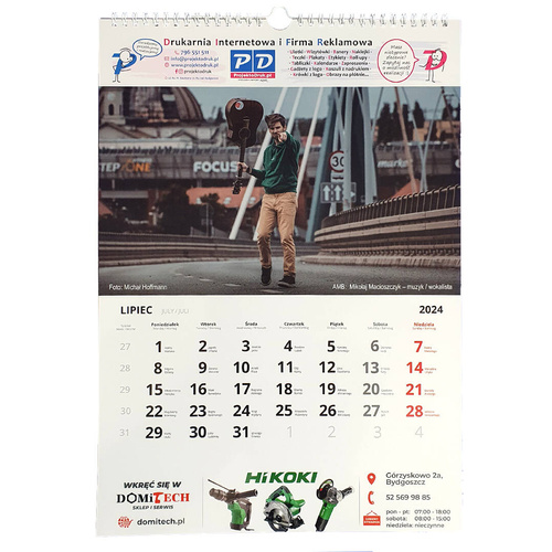 Kalendarz Charytatywny #BYDGOSZCZPRZYCIĄGA 2024