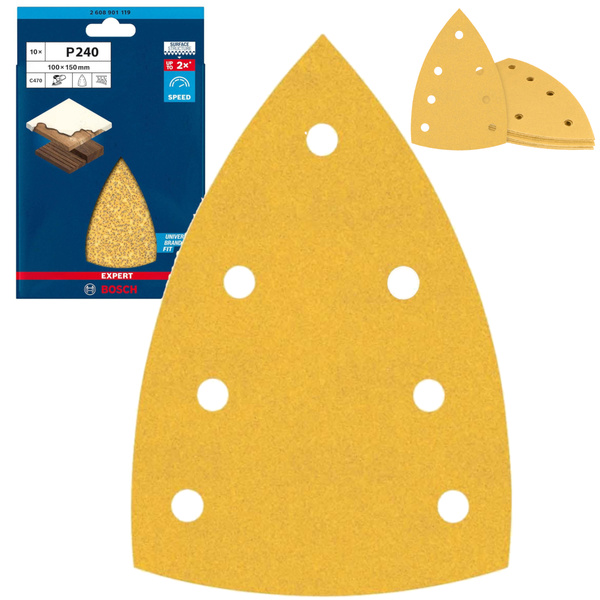 Papier ścierny Bosch EXPERT C470 100 x 150 mm, G 240, 2608901119 10 szt.
