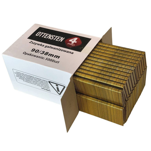 Zszywki stolarskie TYP90 38mm 5000 szt. ZST9038G1 Ottensten 4PRO