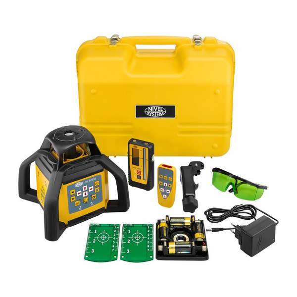 Niwelator laserowy, rotacyjny z zieloną wiązką NIVEL NL600 Digital
