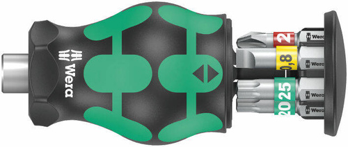 Wkrętak krótki Wera Kraftform Kompakt 05008873001, magazynek z 6 szt. bitów