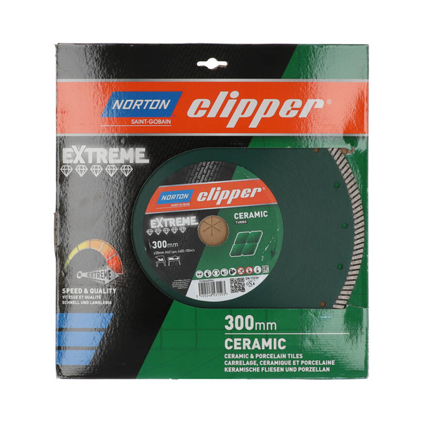 Tarcza diamentowa Norton Clipper Extreme Ceramic Turbo H10 300 x 30 mm 70184645566 