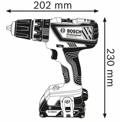 Wiertarko-wkrętarka Bosch GSB 18-2-Li Plus