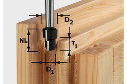 Frez stopniow.  HW D16,3 /12,3/ 9,3 S 12 Festool 492713