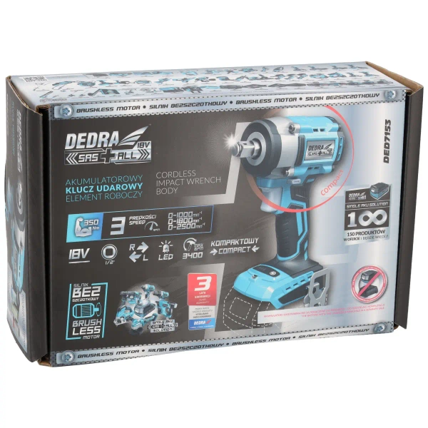 Klucz udarowy Dedra DED7153