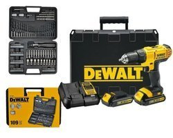 Zestaw DeWalt DCD771C2 wiertarko-wkrętarka akumulatorowa + komplet wierteł i bitów DT0109