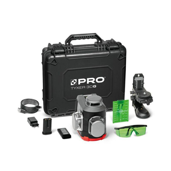 Laser trzypłaszczyznowy 360 TYXER 3DG zestaw PLUS