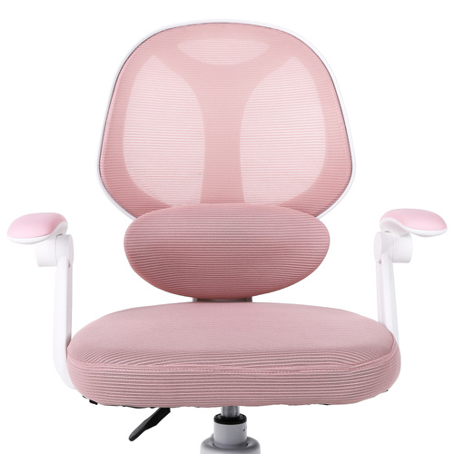 Fotel obrotowy Belivio VIVO różowy