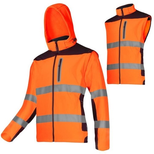 Kurtka ostrzegawcza softshell S Lahti PRO L4092201 pomarańczowa