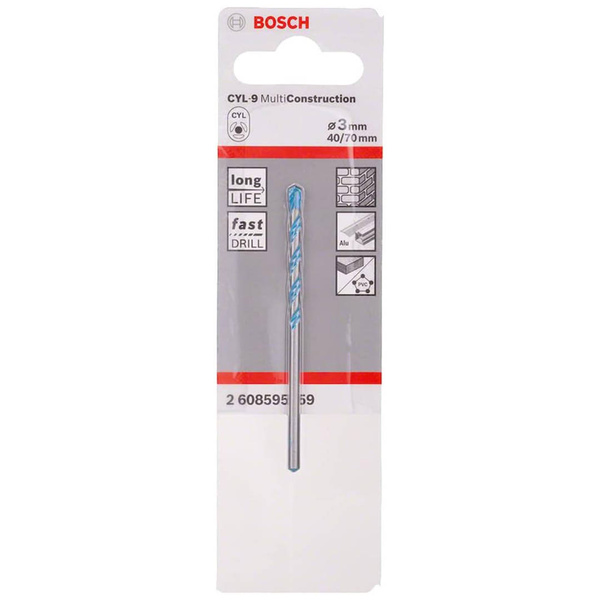 Bosch 2608595359 wiertło CYL-9 Multi Construction 3x90x150