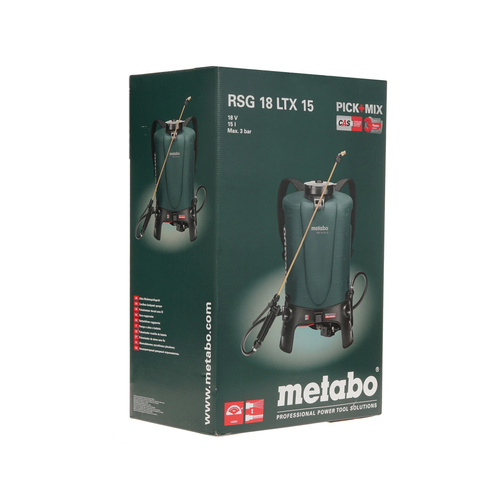 Akumulatorowy opryskiwacz plecakowy RSG 18 LTX 15 METABO 602038850