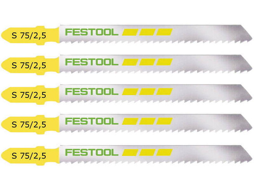 Brzeszczot do wyrzynarki Wood Fine Cut S 75x2,5 mm Festool 204256 5 szt.