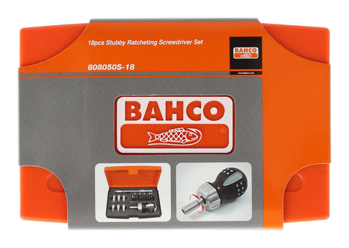 Wkrętak grzechotkowy Bahco 808050S-18 18 elementów