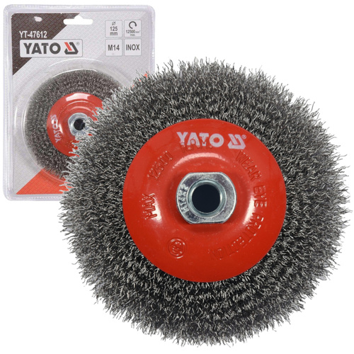Szczotka druciana 125 mm Yato YT-47612
