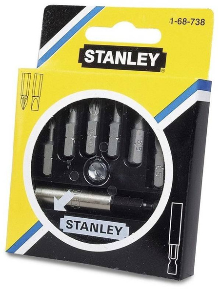Zestaw 7 elem. końcówek wkrętakowych 1/4" Stanley 1-68-738