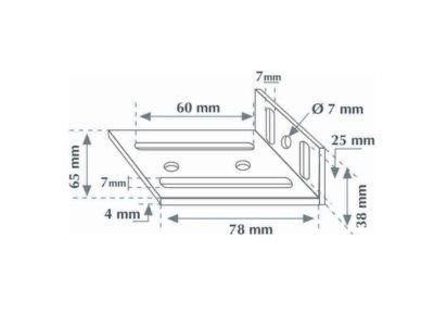 Uchwyt "baza" do multi-podpórki D=30mm PIHER P34048
