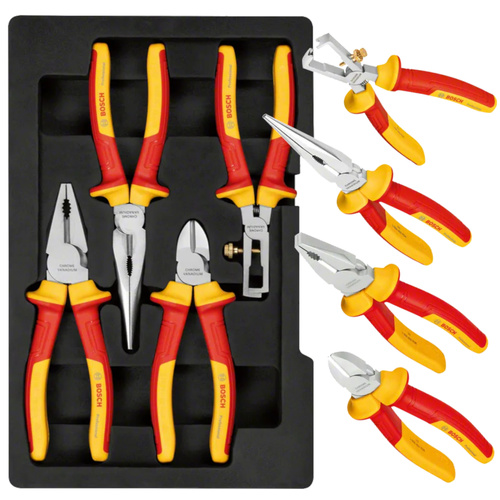 4-częściowy zestaw szczypiec VDE Bosch 1600A02NG1