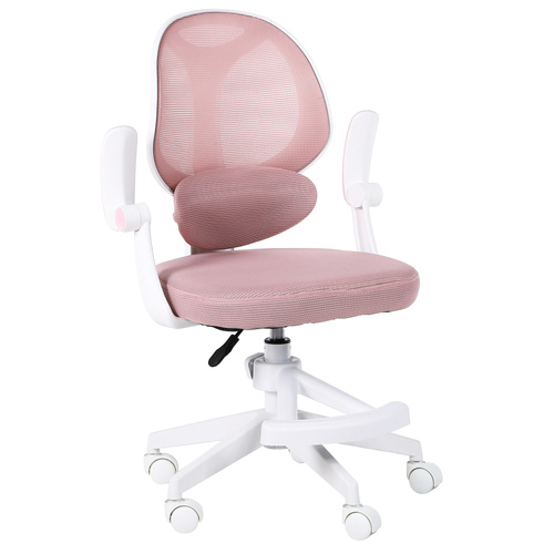 Fotel obrotowy Belivio VIVO różowy