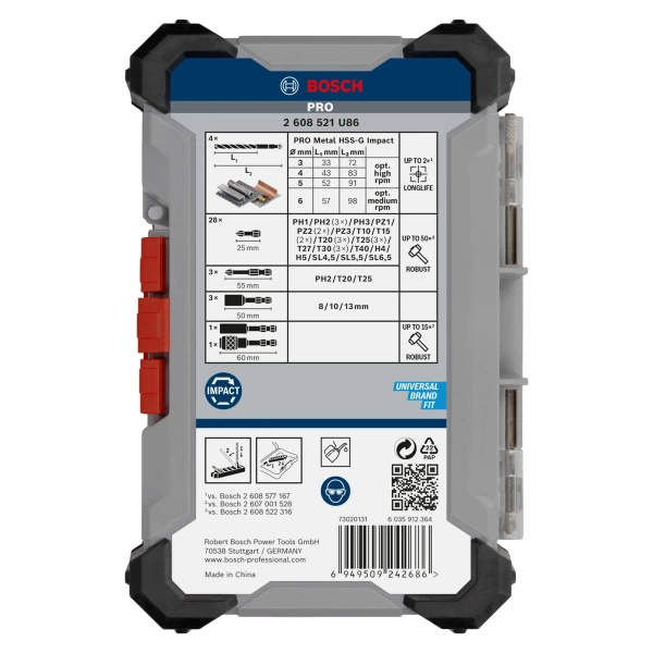 Zestaw bitów i wierteł Bosch 2608521U86
