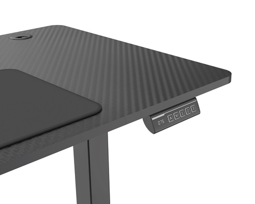 Biurko elektryczne 140x60 cm Zyonix FLUX Black Carbon