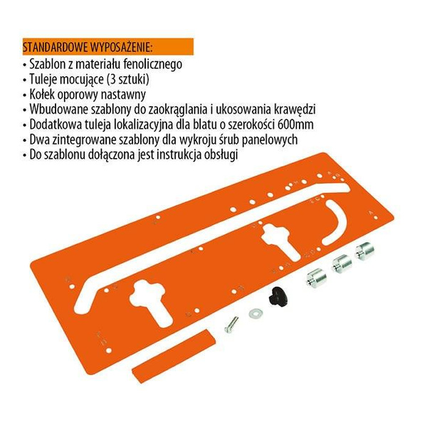 CMT Szablon do łączenia blatów CMT650